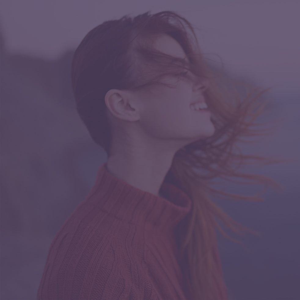 portrait of young woman on the beach