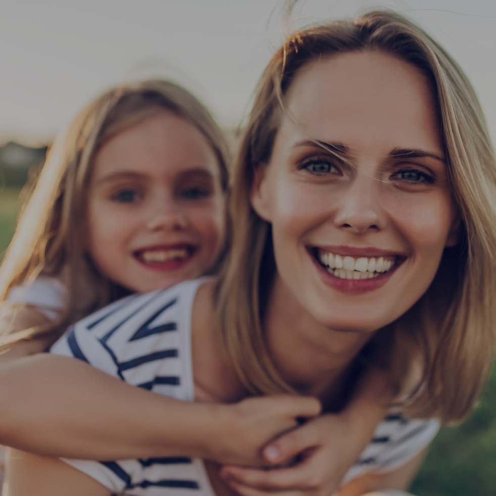 Mom with daughter