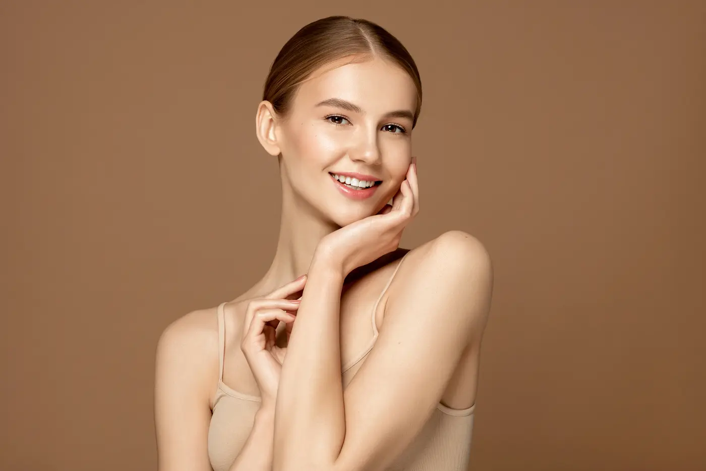 Beautiful young woman with perfect skin Beautiful young woman with perfect skin
